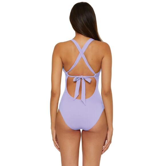 New BECCA by Rebecca Virtue Women's Bellflower Ariyah One Piece Swimsuit Size M - Picture 2 of 8
